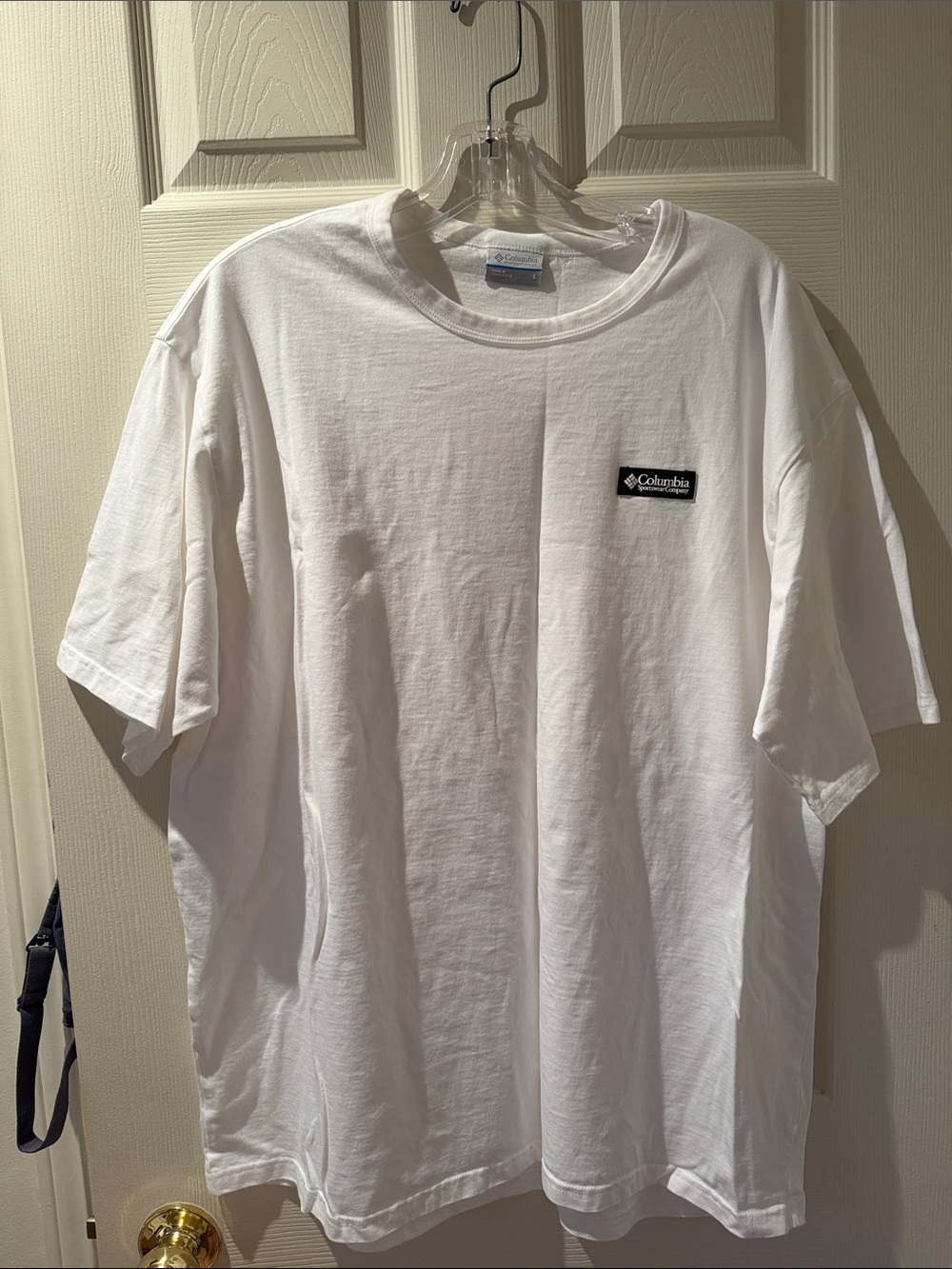 Columbia White Short-Sleeve Logo Tee